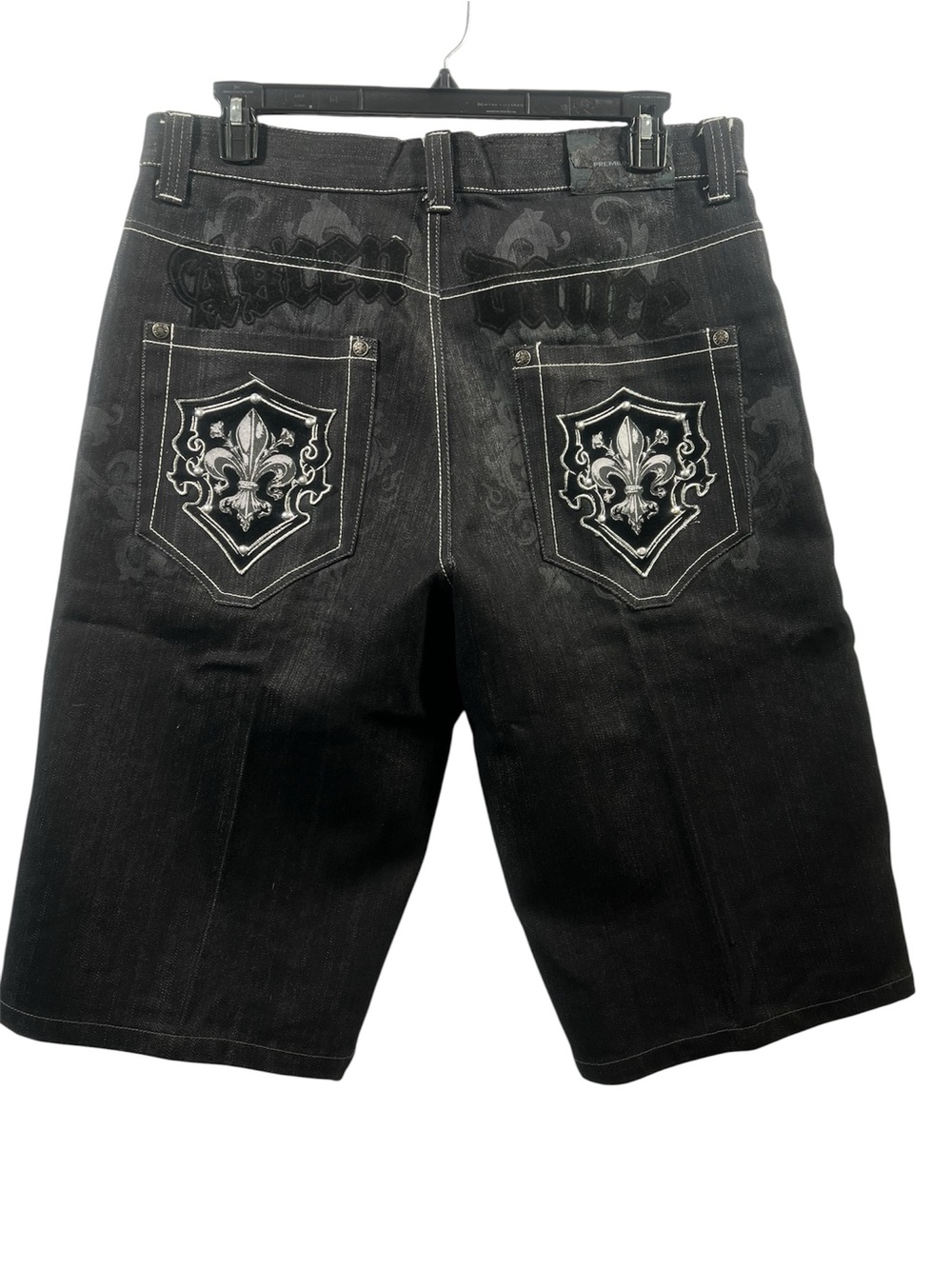 Raw Blue Shorts Mens 36 Black Denim Baggy Jorts 15” Inseam Y2K 90's